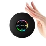 Waterproof Bluetooth Shower Speaker with LED Lights & 3D Surround Sound