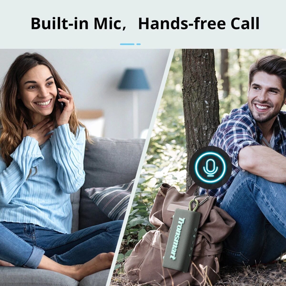 Portable Bluetooth 5.3 Dual-Driver Speaker with IPX7 Waterproof & True Wireless Stereo - Image 7