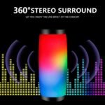 Portable LED Bluetooth 5.0 Speaker with Waterproof Design, Subwoofer, TF Card Support and FM Radio - Image 7