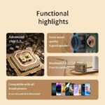 Portable Waterproof Bluetooth Speaker with Bass Subwoofer, Wireless Outdoor Sound for Car, Music Box Compatible with iOS/Android - Image 7
