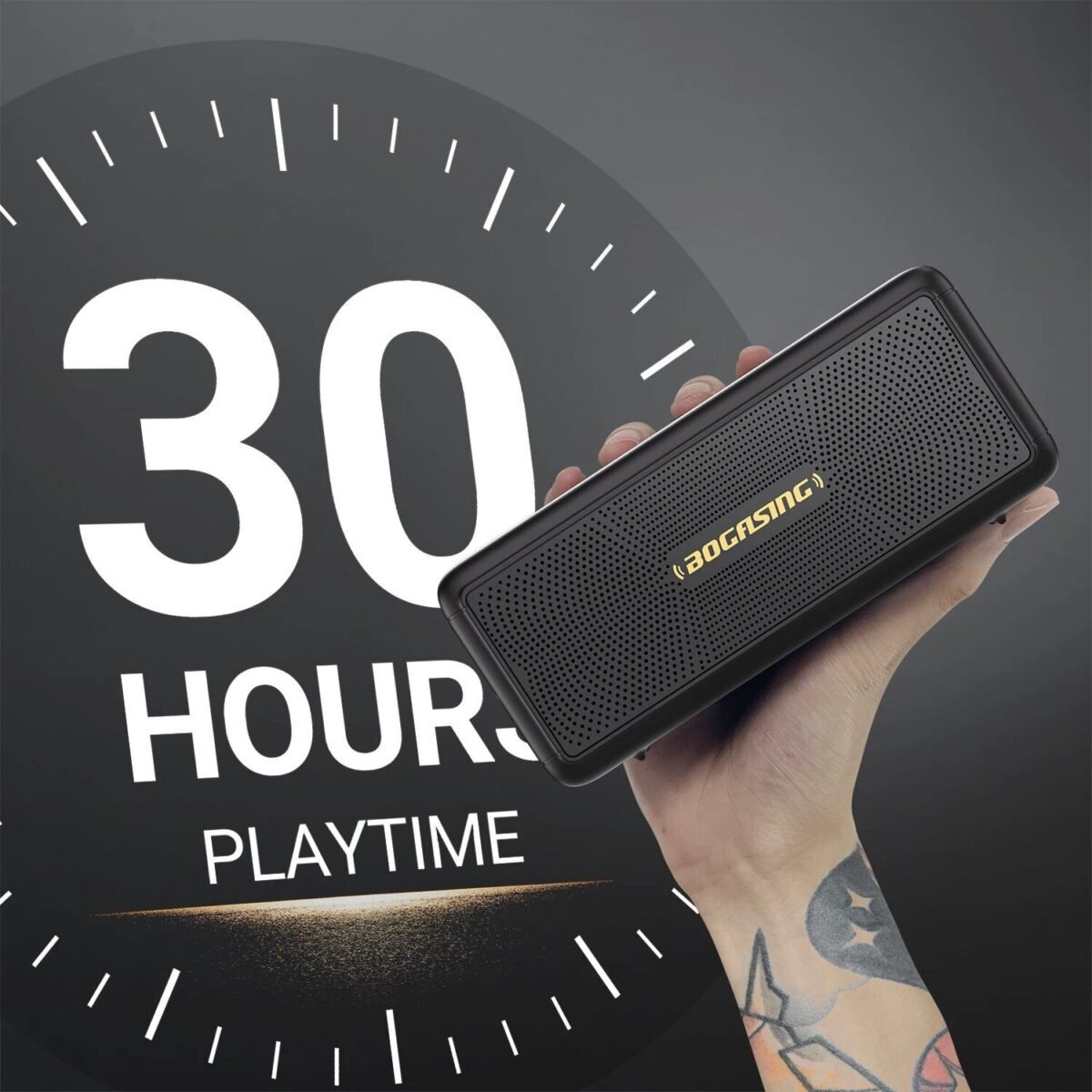 Portable Bluetooth 5.3 Speaker: 40W 360° Stereo Sound, IPX7 Waterproof with 30H Playtime & USB Connectivity - Image 1