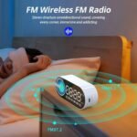 Wireless Bluetooth Speaker with LED Mirror Digital Alarm Clock & RGB Display - Image 5
