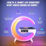 Mini Multifunction Wireless Charger with Speaker and RGB Night Light - Fast Charging Stand for All Qi-Enabled Devices - Image 3