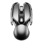 Wireless Metal Gaming & Office Mouse – Rechargeable, Silent, Waterproof, 1600DPI with 6 Buttons