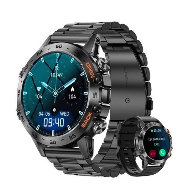 MELANDA Steel 1.39" Bluetooth Call Smart Watch - Your Ultimate Fitness Companion