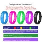 Smart Body Temperature Monitor Wristband with Vibration Alarm - Image 2