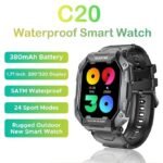 Outdoor Smartwatch C20: Ultimate Waterproof Bluetooth Wristband with Health Monitoring - Image 2