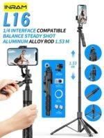 Foldable L16 Wireless Selfie Stick Tripod Stand with Bluetooth - Perfect for Gopro, Smartphones & Cameras - Image 8