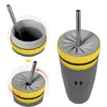 Twist & Sip Travel Mug: Non-Spill, Straw-Enabled, Double-Walled Portable Cup - Image 2
