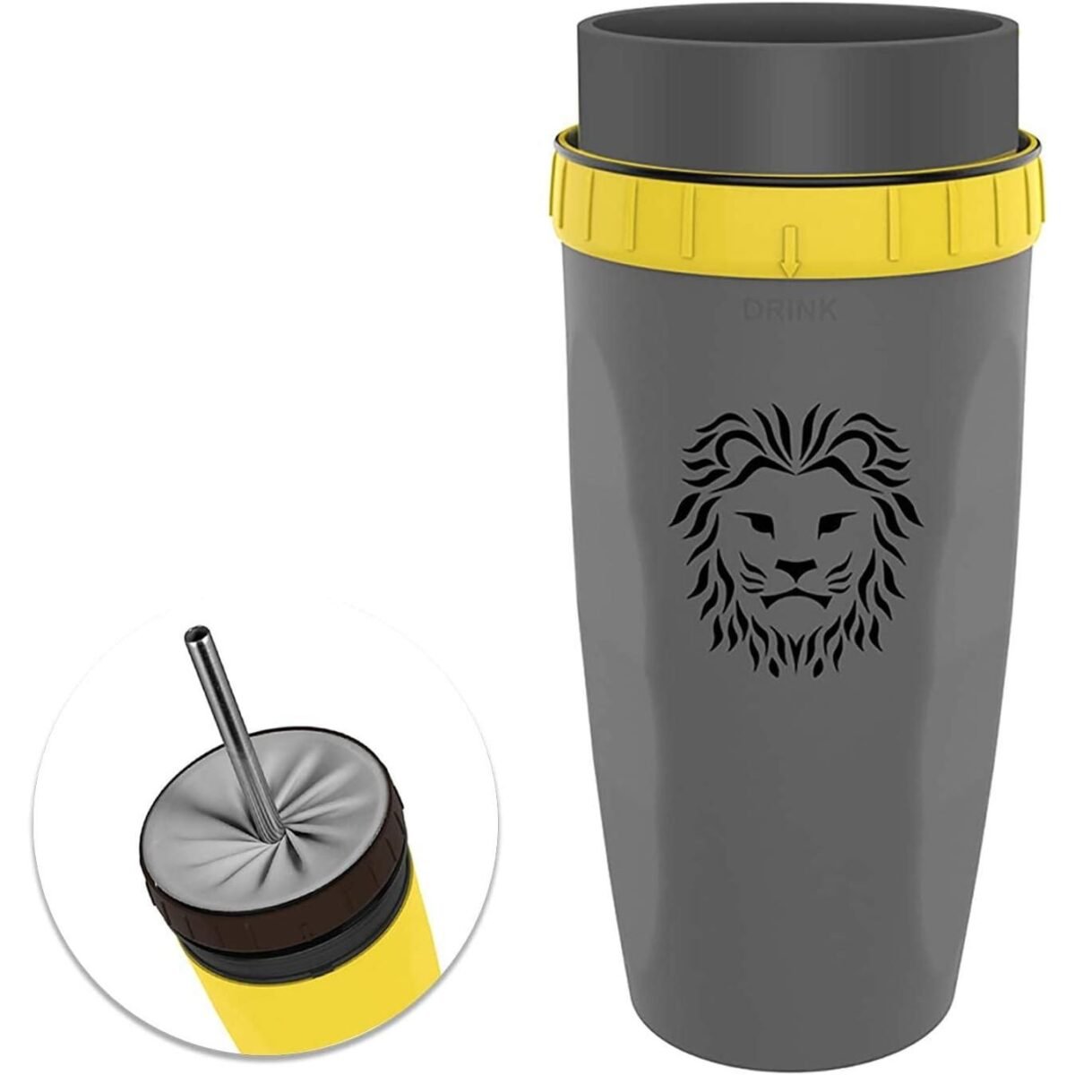 Twist & Sip Travel Mug: Non-Spill, Straw-Enabled, Double-Walled Portable Cup - Image 5