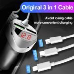 3.0 Quick Car Charger with 3-in-1 Universal USB Cable for Major Smartphone Models - Image 4