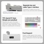 61-Key RGB Mini Mechanical Gaming Wired Keyboard with Detachable Cable - Image 6