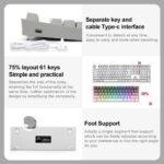 Compact RGB Mechanical Gaming Keyboard - 61 Key, Hot-Swappable Red Switches, USB Mini for PC/Laptop - Image 6