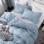 Luxurious Solid Duvet Cover Set with Pillowcases - Image 2