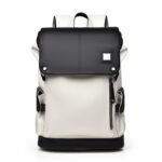 Waterproof Leather Laptop Backpack - Versatile School and Travel Bag for Men
