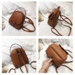 Chic Mini Leather Backpack for Women - Image 6