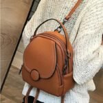 Chic Mini Leather Backpack for Women - Image 2