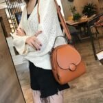 Chic Mini Leather Backpack for Women - Image 3