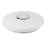 Smart RGB LED Ceiling Lamp with Bluetooth Music Sync and Remote Control - Perfect for Modern Home Lighting