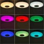 Smart RGB LED Ceiling Lamp with Bluetooth Music Sync and Remote Control - Perfect for Modern Home Lighting - Image 5