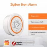 Smart Zigbee Sound & Light Alarm Siren with Strobe Alerts for Home Security - Image 4