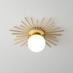 Elegant Gold Modern LED Ceiling Lamp for Versatile Home Lighting - Image 7