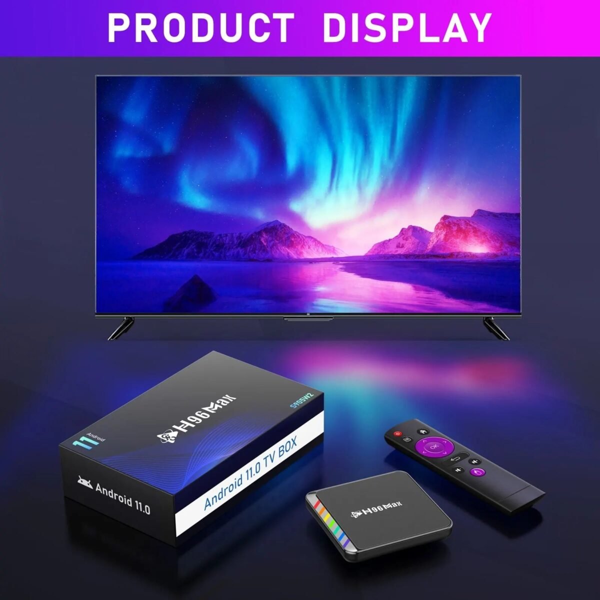 4K Ultra HD Smart TV Box - Android 11, Quad-Core, 64GB Storage, WiFi 6, Bluetooth 5.0 - Image 3