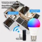 WiFi Smart Dimmable LED Bulb - E27/B22, RGBCW, 100-240V, App & Voice Control - Image 4