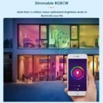 WiFi Smart Dimmable LED Bulb - E27/B22, RGBCW, 100-240V, App & Voice Control - Image 6