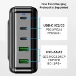 200W GaN Universal Fast Charger with Display for Phones, Laptops, and More - Image 4