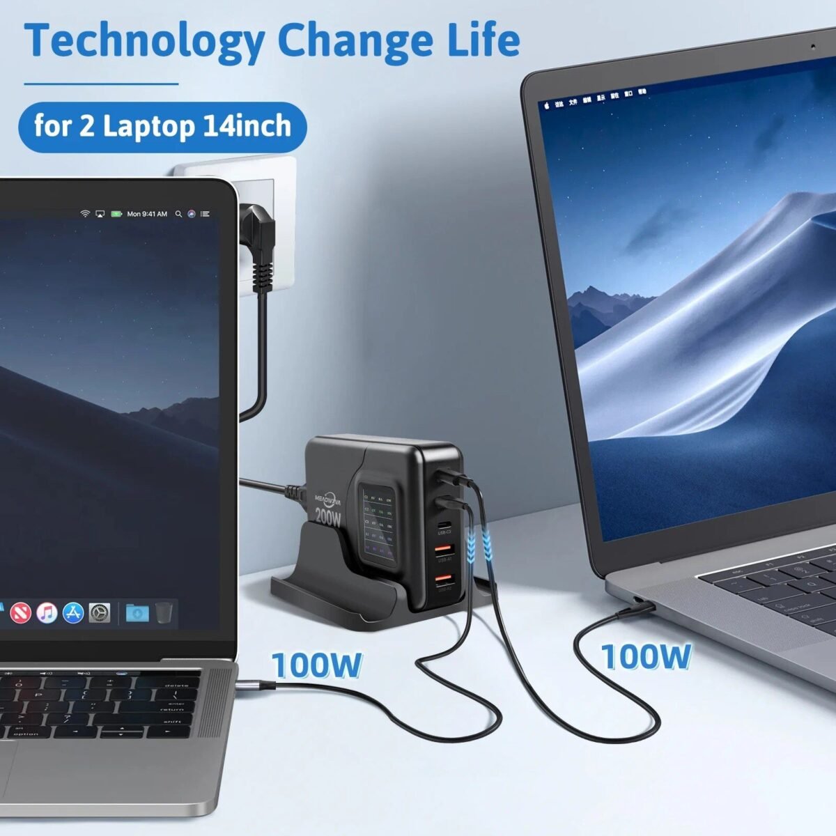 29669-de40c7.jpg 200W GaN Universal Fast Charger with Display for Phones, Laptops, and More - Image 3