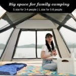 Instant Setup 5-8 Person Waterproof Camping Tent with Carry Bag - Image 4