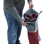 Outdoor Patio Folding Rocking Chair with Sunshade and Phone Pocket - Image 3