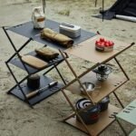 Multi-Level Portable Folding Camping Shelf – Aluminum Outdoor BBQ Table Rack - Image 4