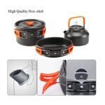 Portable Aluminum Camping Cookware Set - Nonstick Outdoor Cooking Gear for Hiking, Picnics & BBQ - Image 4