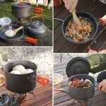 Portable Aluminum Camping Cookware Set - Nonstick Outdoor Cooking Gear for Hiking, Picnics & BBQ - Image 6