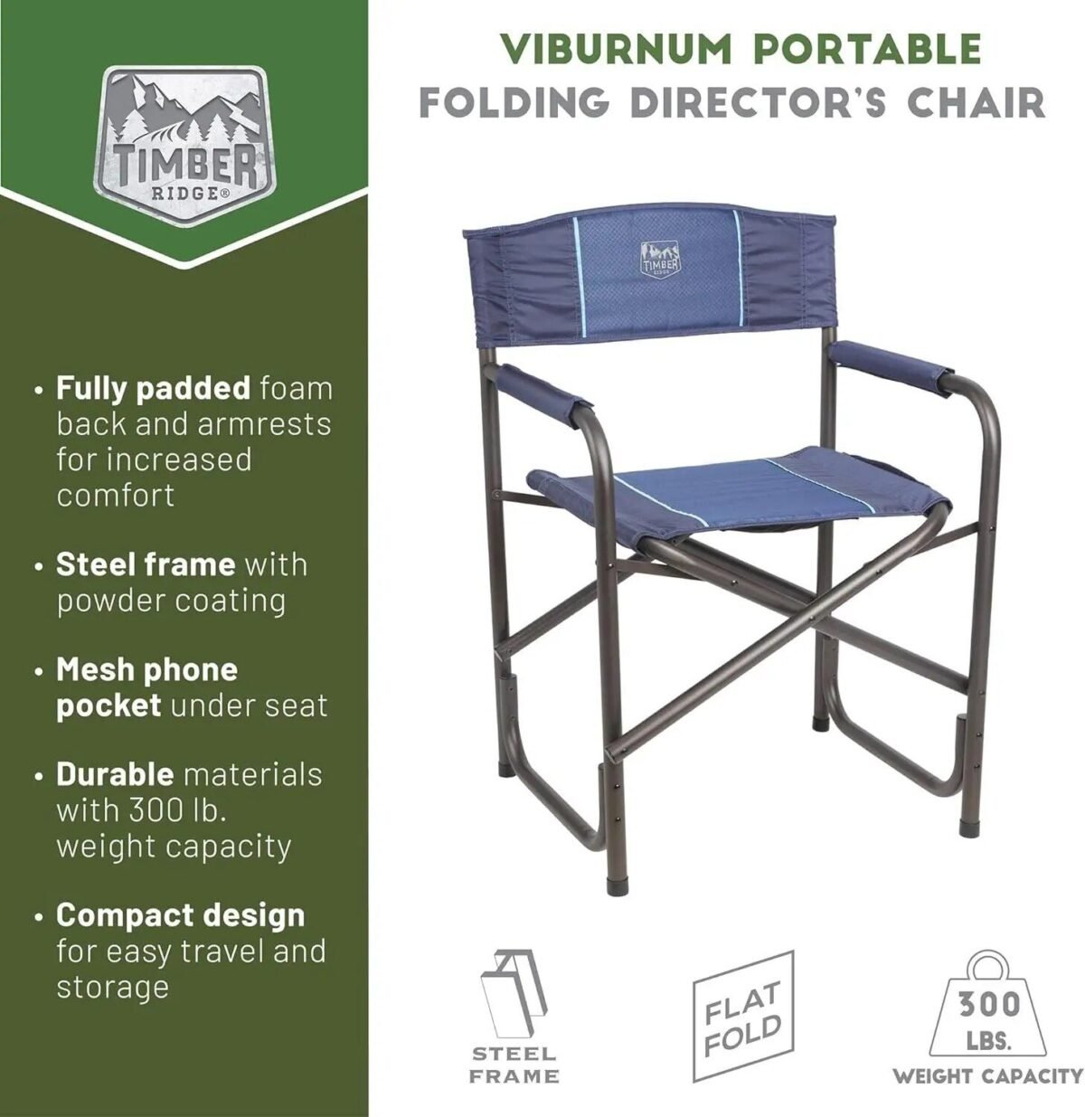 Heavy-Duty Collapsible Outdoor Lounge Chair - Image 6