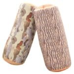 Nature-Inspired Plush Tree Stump Pillow - Image 3