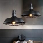Retro Industrial Iron Pendant Light - Image 2