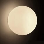 Minimalist Glass White Ball LED Ceiling Light - Image 4