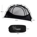 Lightweight Single Person Outdoor Camping Bed Tent with Mosquito Net and Aluminum Poles - Image 6