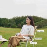 Deluxe Yellow Folding Chair Cushion for Camping & Outdoors - Image 3