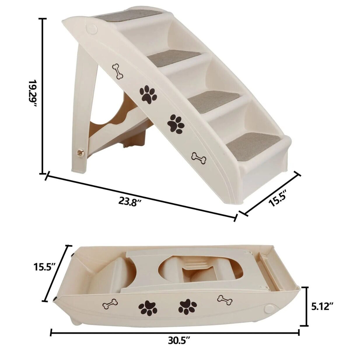 Lightweight Foldable Dog Ramp - Portable Pet Stairs for Home & Travel - Image 4