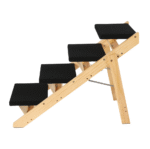 Multi-Purpose Wooden Pet Stairs & Ramp - 4-Level Design for Cats and Dogs - Image 3