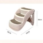 Compact Foldable Pet Stairs - 3-Step Non-Slip Safety Ramp for Dogs & Cats - Image 5