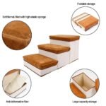 Multi-Purpose Dog Steps with Storage - Pet Stairs and Ramp for Small Dogs and Cats - Image 6