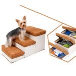 Multi-Purpose Dog Steps with Storage - Pet Stairs and Ramp for Small Dogs and Cats - Image 3