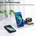 4-in-1 Fast Wireless Charging Station with Lamp & Clock for iPhone, Apple Watch & Airpods - Image 6