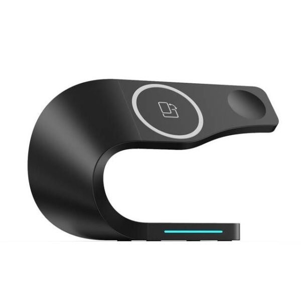 Magnetic Wireless Charging Stand 15W, Fast Induction Charger Dock for iPhone 14/13/12, iWatch, AirPods