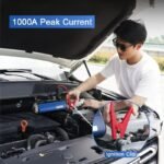 Portable Tire Inflator with Emergency Car Jump Starter & Multifunctional Air Pump - Image 4